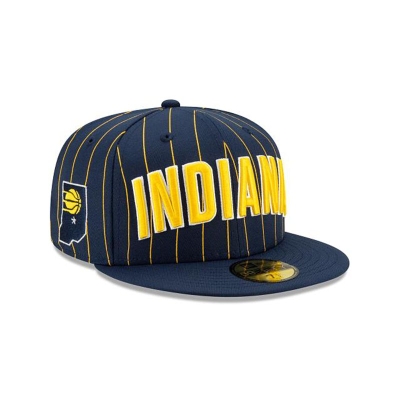 Indiana Pacers Gorra | New Era NBA City Edition 59fifty Fitted Cap Mexico - Azules